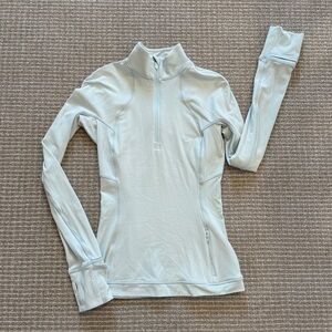 Light Blue/Aqua Lululemon 1/4 Zip Top